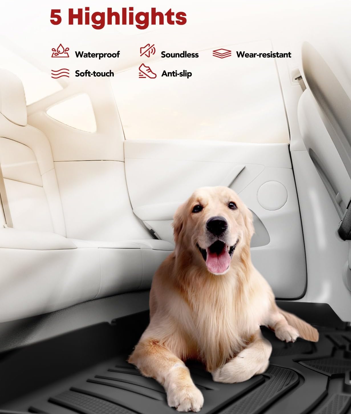 YHTAUTO Floor Mats & Cargo Mat Fit Chevy Trax 2014-2023, Buick Encore 2013-2023(NOT GX), TPE All Weather Car Mats Waterproof Anti-Slip Odorless Floor Liner, Interior Car Accessories