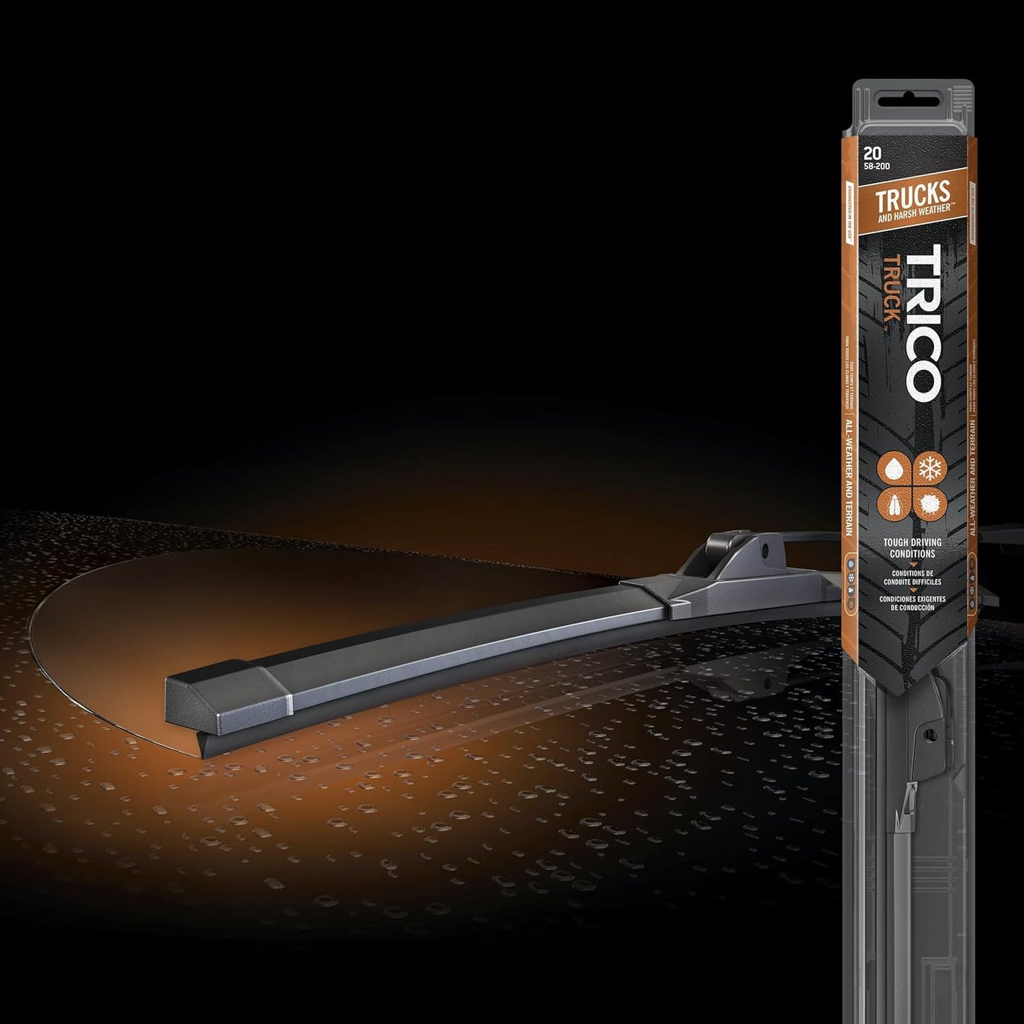 TRICO Solutions™ Truck 22 Inch & 18 Inch Pack of 2 High Performance Automotive Replacement Windshield Wiper Blade for 2015-2018 Colorado and 2015-2018 GMC Canyon (58-22185)