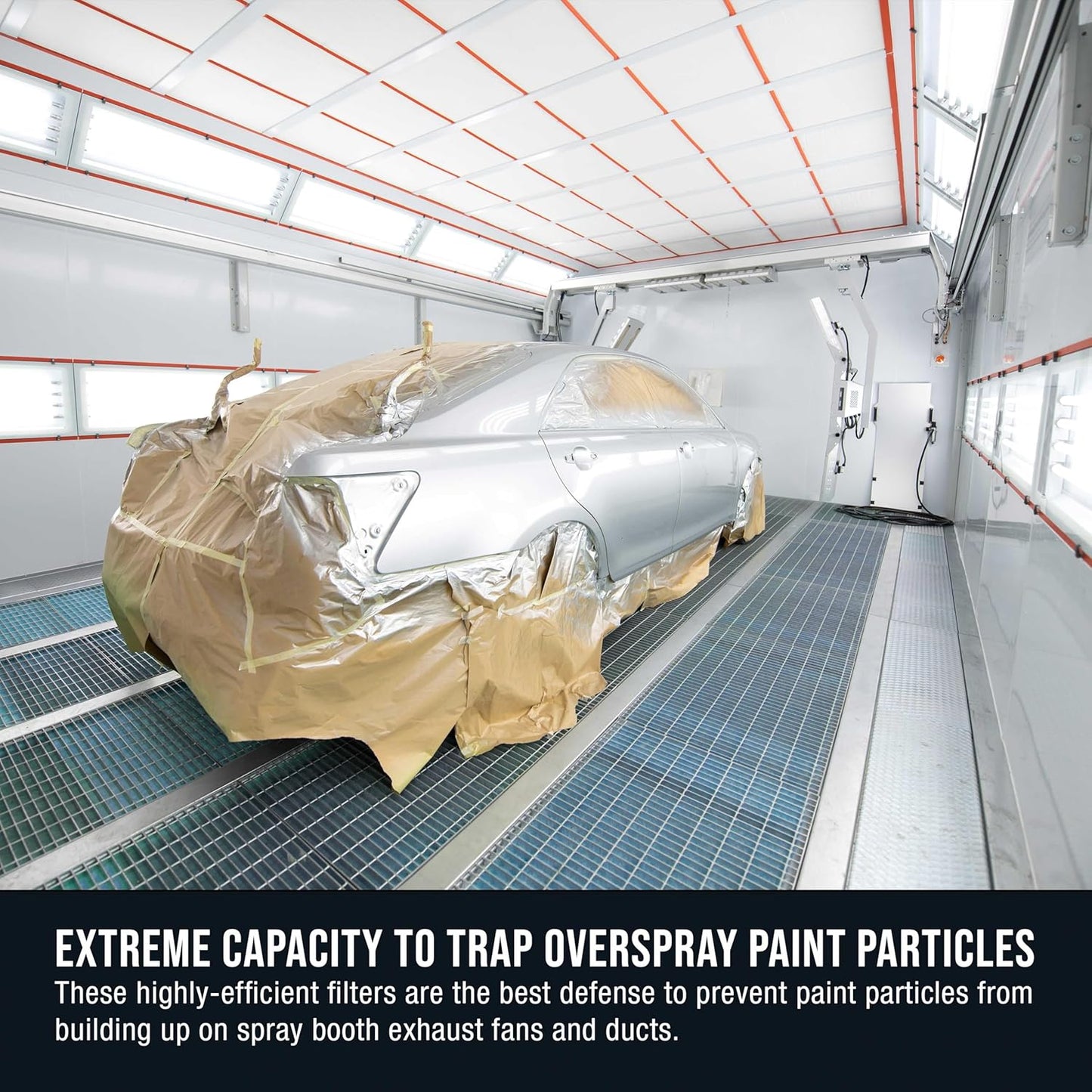 Master Airbrush Elite Paint Spray Booth Exhaust Filter Roll 60" x 100' - 18 Gram Heavy-Duty Fiberglass Paint Arrestor for Filtering Overspray Particles in Auto Body Shops & Refinish Booths