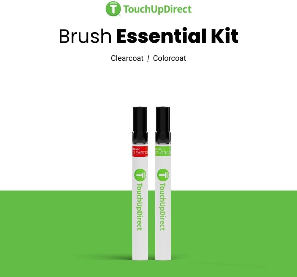 TouchUpDirect 8R3 Pacific Blue Metallic Compatible with Toyota Exact Match Touch Up Paint Brush - Essential Kit