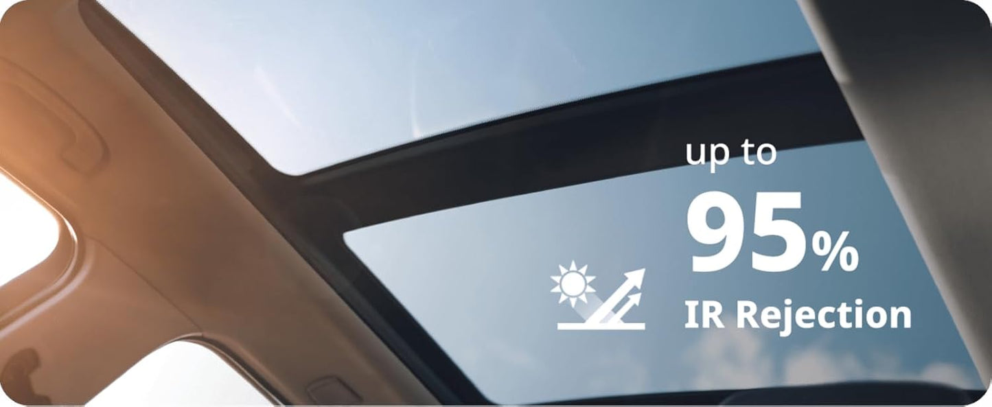 Nano Ceramic Window Tint Film for Cars and Building, Charcoal, 2 Ply Scratch Resistant, Heat Control, and UV 99%, IR 93% Rejection, 35% VLT, 60inx100ft