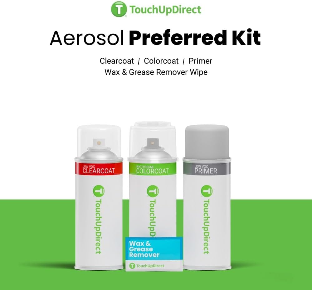 TouchUpDirect 8T5 Blue Ribbon/Dark Blue/Orion Blue Pearl Compatible with Toyota Exact Match Touch Up Paint Aerosol - Preferred Kit