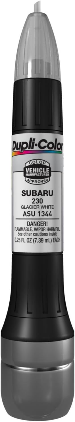 Dupli-Color ASU1344 Scratch Fix All-In-1 Exact-Match Automotive Touch-Up Paint – Subaru Glacier White – 0.25 oz. Paint Pen