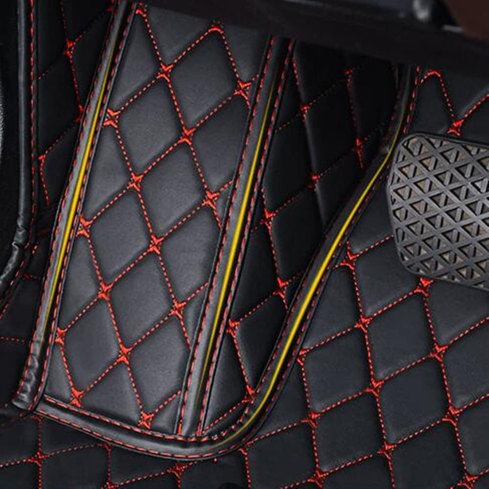 Custom All-Weather Protection Luxury Leather Floor Mats for Cars SUVs Trucks According Anti-Slip Leather Floor mats ﻿ (19,Purple)