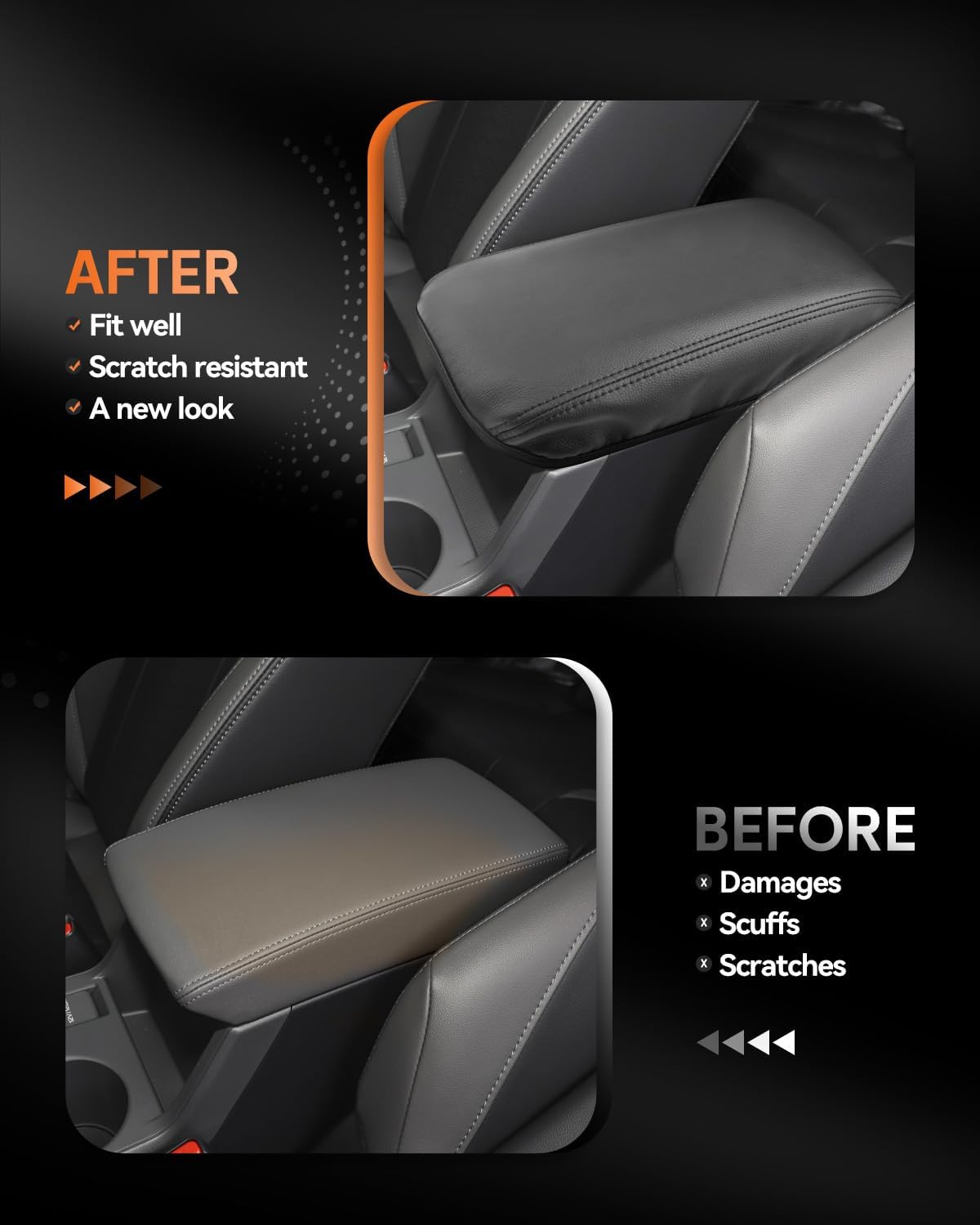 CDEFG for Subaru Crosstrek 2024-2025 Center Console Cover Armrest Box Cover for Crosstrek (Premium, Sport, Limited, Wilderness) 2024 2025 Accessories Console Arm Rest Protector