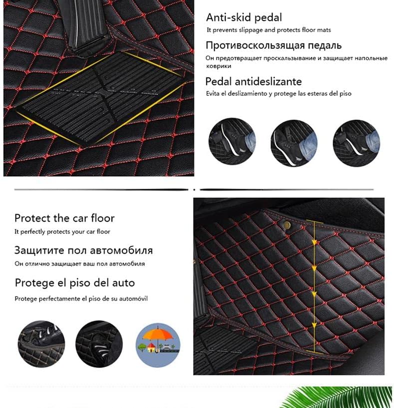 Custom Car Floor Mat Compatible with BMW Mercedes-Benz Toyota Cadillac Lexus Honda Infiniti Nissan Hyundai Kia Audi All Models Cars Sedans SUVs Automotive Mats (Yellow)