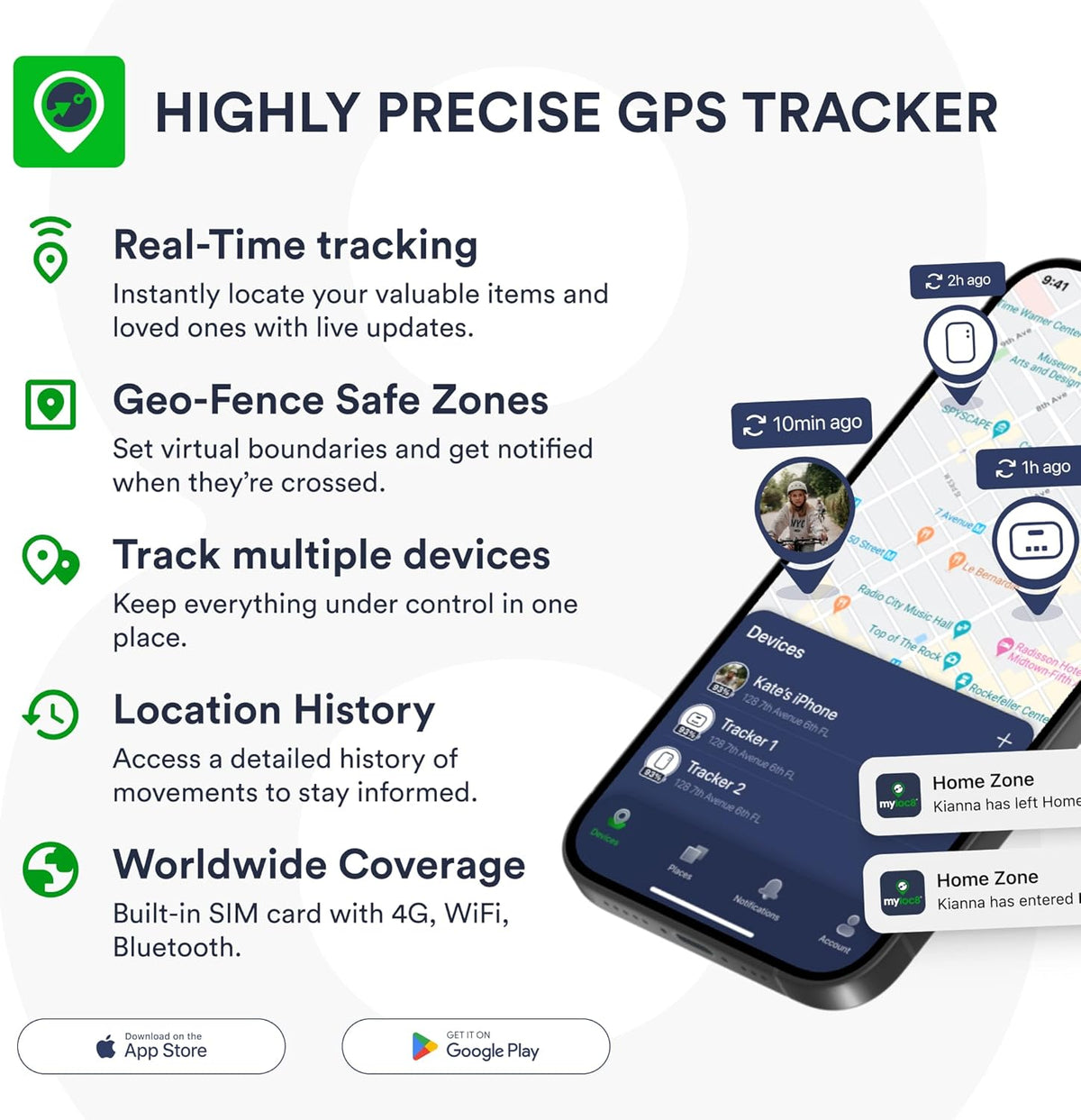 Ultra GPS Tracker for Vehicles – Rugged Waterproof GPS Locator for Cars, Trucks, Hidden Tracking Device, 4G LTE, Real-Time Updates, Long Battery Life (1 Year Subscription incl.)