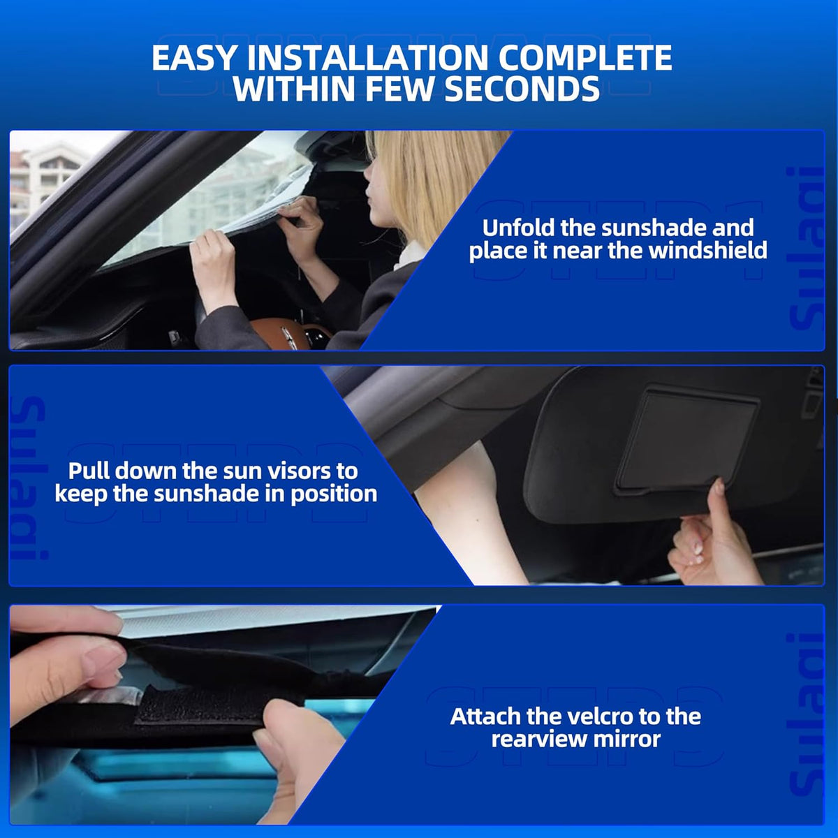 Windshield Sun Shade for Ch-evro-let/Chevy Trax (LS/1RS/LT/2RS/ACTIV) 2024 2025 2026 Foldable Sunshade Custom Fit Front Window Car Interior Accessories Protector Blocks UV Rays