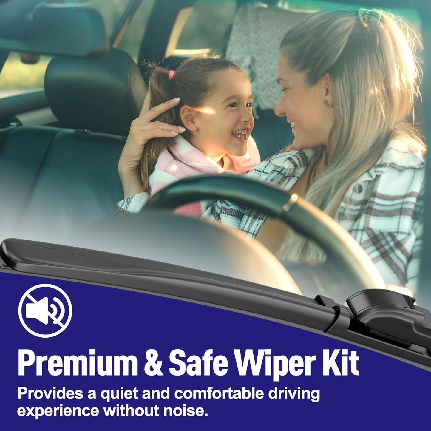 AJK Wiper Blades for Honda Pilot 2009 2010 2011 2012 2013 2014 2015, 2 Piece All Weather OEM Quality Automotive Replacement Windshield Wiper Blades for My Car