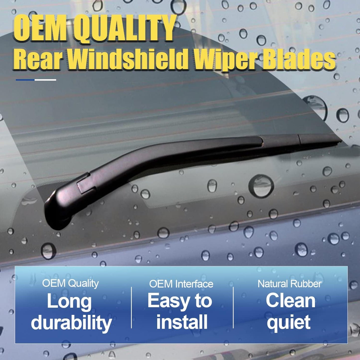 3 Wipers Factory Replacement For Nissan Juke 2011 2012 2013 2014 2015 2016 2017 Original Equipment Replacement Windshield Wiper Blade Set 22"+14"+12" (Set of 3)