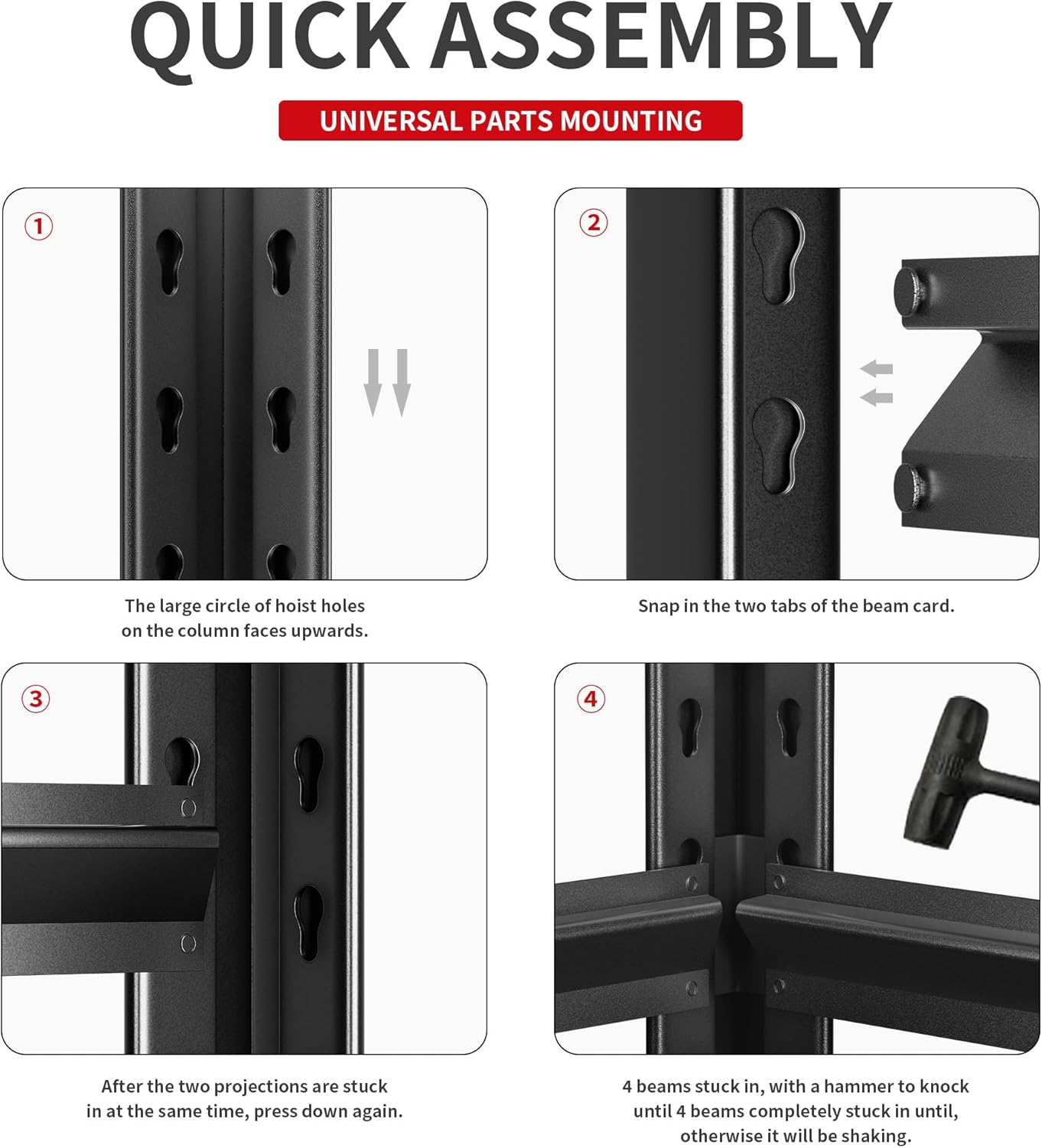 Heavy Duty Metal Storage Rack Shelving for Garage, 5 Tier Shelving Unit - Garage Storage Shelf, Industrial Utility Shelving, Durable Metal Shelf Organizer 24" D x48 W x87 H（2 Pieces）