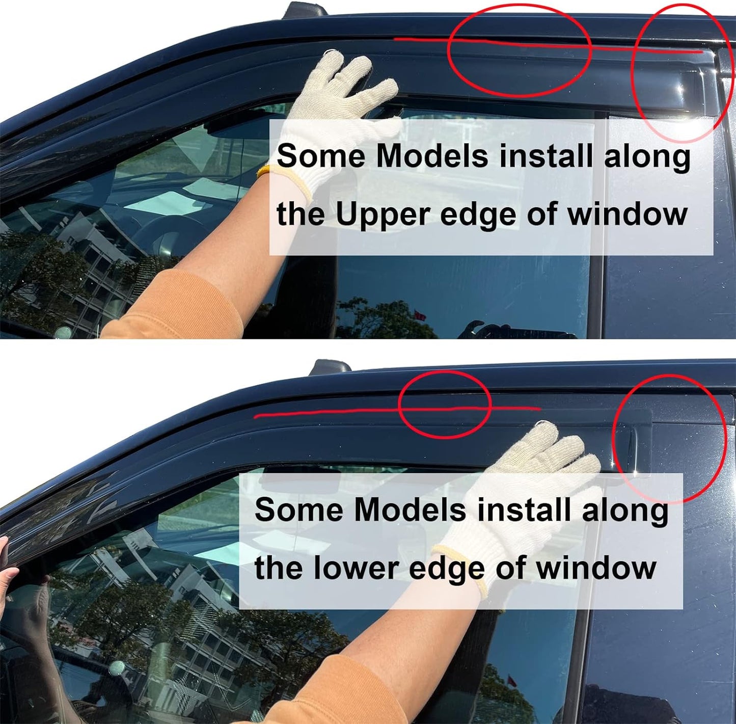Wind Deflector Compatible with 2002-2009 Chevy Trailblazer Trailblazer SS Smoke Sun Rain Guards Window Visors Not fit EXT Models 94733