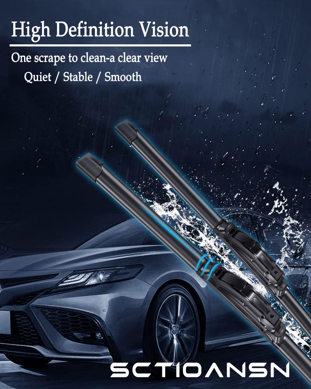 3 Wipers Set for Dodge Durango 2004-2009, Windshield Wiper Blades Original Equipment Replacement Front and Rear- 26"/21"/14C" (Pack of 3) J- HOOK
