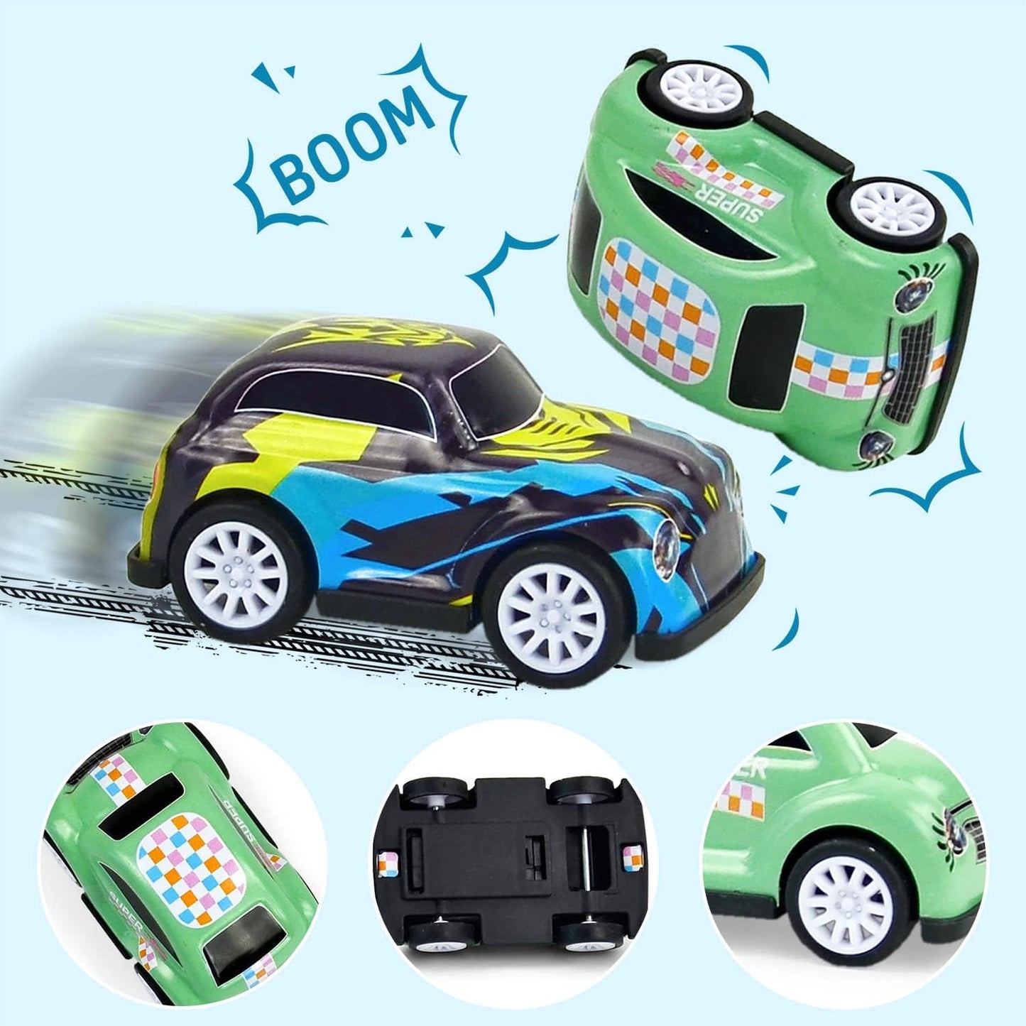 Vileafy 30 Pull Back Cars for Kids – Bulk Mini Cars Treasure Box Toys for Classroom, Goodie Bag Stuffers, Carnival Prizes, Party Favors for Kids 3-5