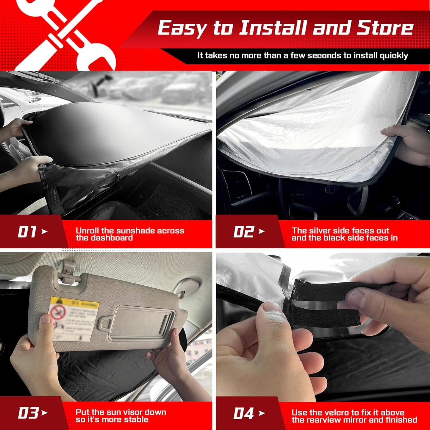 ARISMOTOR Windshield Sun Shade for Toyota Corolla Hybrid Sedan 2020-2025, Custom Fit Foldable Front Window Sunshade Sun Visor Protector, Block UV Rays Keep Your Car Cooler
